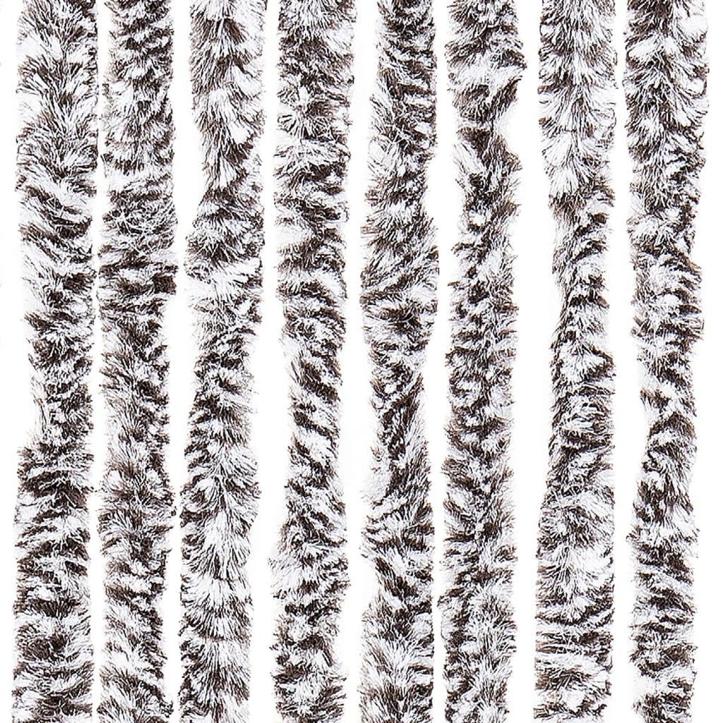 Moustiquaire | Rideau anti-moustique Marron et beige 90x200 cm Chenille CFW15477 - 6