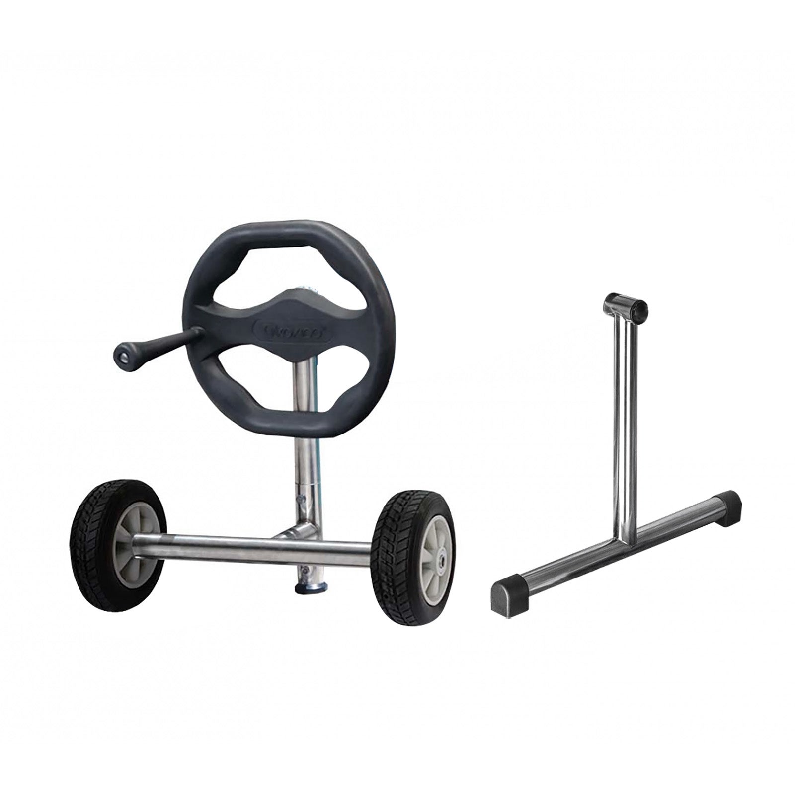 Support Enrouleur de Bâche Kokido Thor 59x72 cm avec Roues Incluses ...