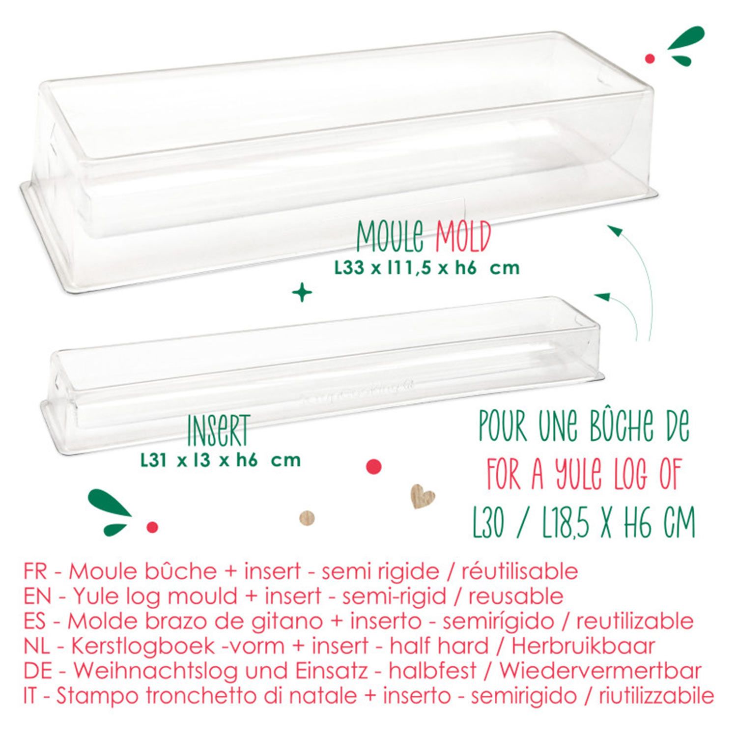 MOULE BUCHE AVEC INSERT SCRAPCOOKING - 7