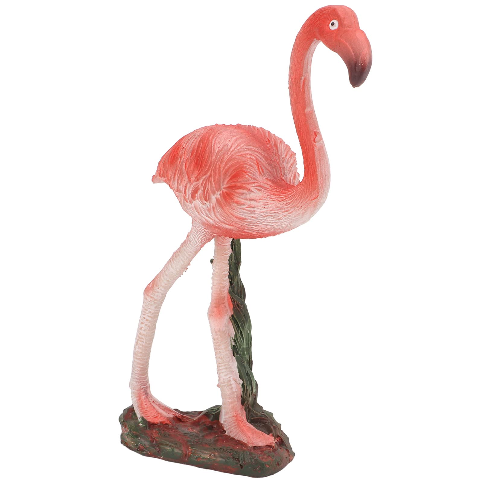 Żywiczny posąg flaminga - Realistyczna i żywa dekoracja flaminga na półkę i biurko
