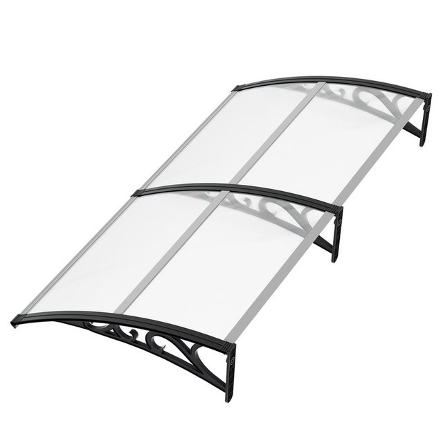 Marquise de 100 x 200 cm, proteção externa contra chuva e intempéries.