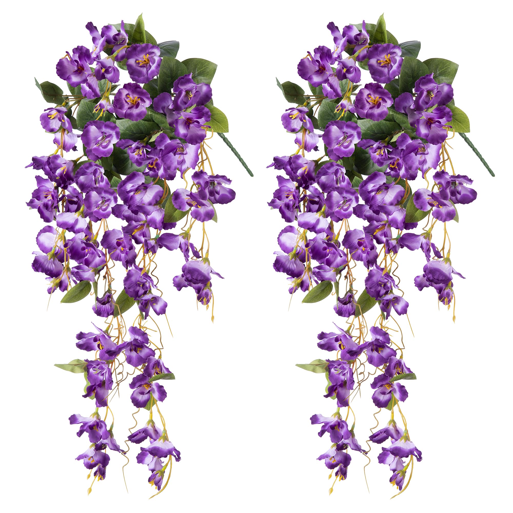 Lot de 2 fleurs artificielles réalistes pour décoration d'intérieur Lot de 2 fleurs artificielles réalistes pour décoration d'intérieur