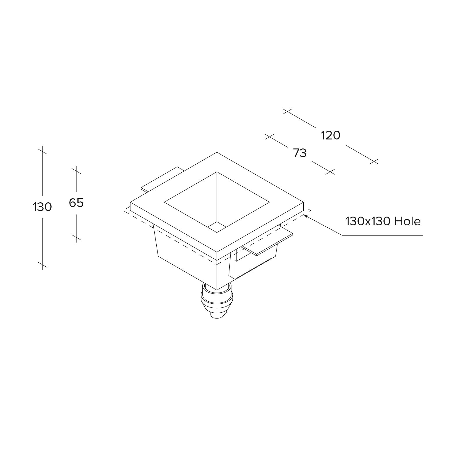 ATTICA Orientable Encastrée 1 Lumière - 3
