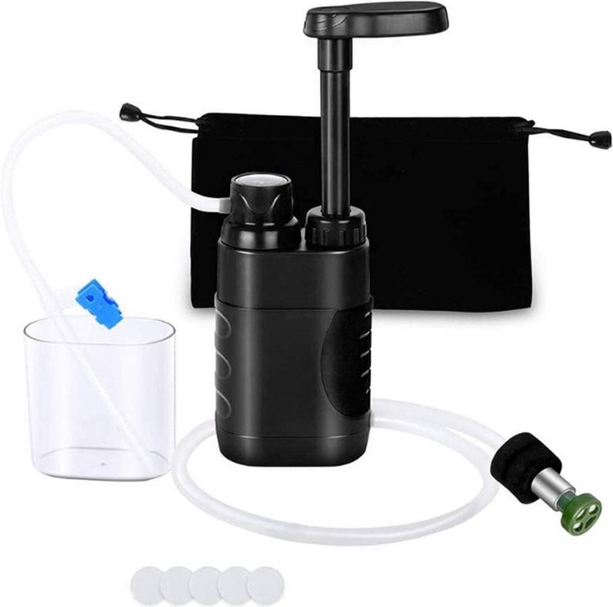 Filtre A Eau Portable Noir Fiable Sain Sans Goût Survie Voyage Leger Housse Transport Item 10056942