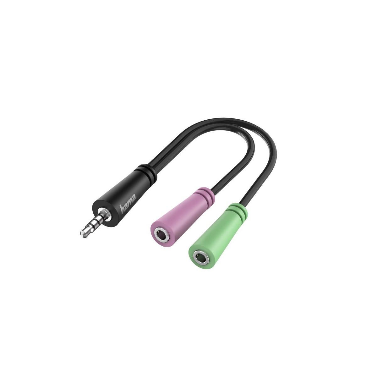 HTGuoji Cavo splitter a Y da 3,5 mm a doppio 6,35 mm, da maschio