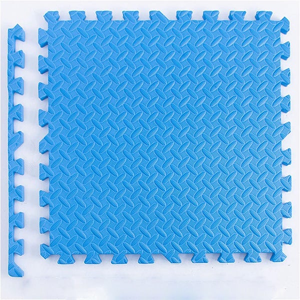 Mata 10 Elementów - Pianka EVA 1cm - Dekoracja Salonu &amp; Ochrona Podłogi - Wzór Patchwork Interlock