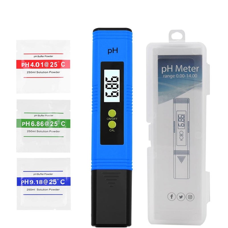 Miernik pH do testowania jakości wody, zakres pomiarowy 0-14, wysoka dokładność 0,01, odpowiedni do wody hydroponicznej w gospodarstwach domowych, ni