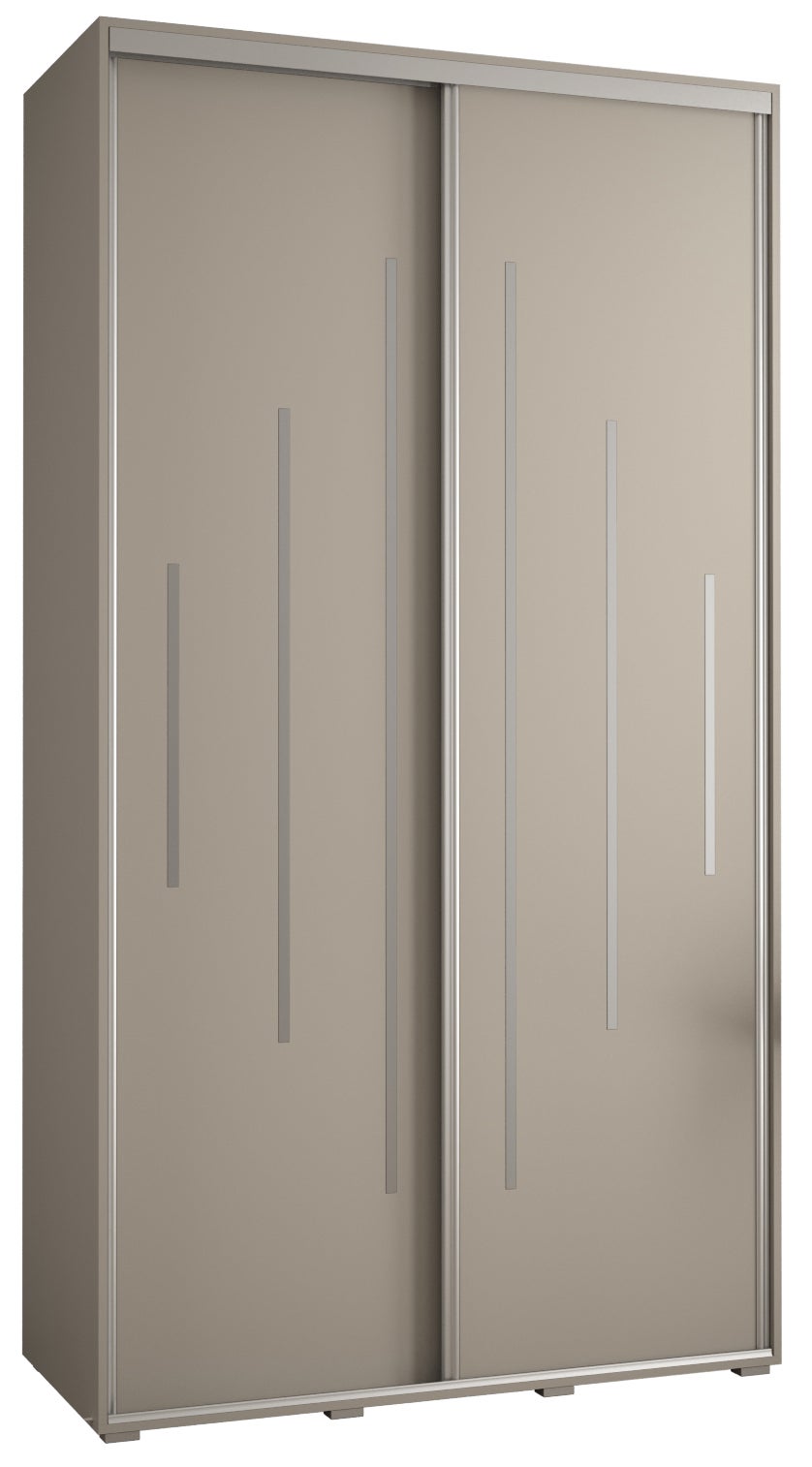 Szafa przesuwna wysoka Dakota 12 140 x 60 x 235,2 cm kaszmir + u. Srebrny - Abiks Meble