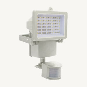Projecteur solaire blanc à détection de mouvements - 1000 lumens - Chromex