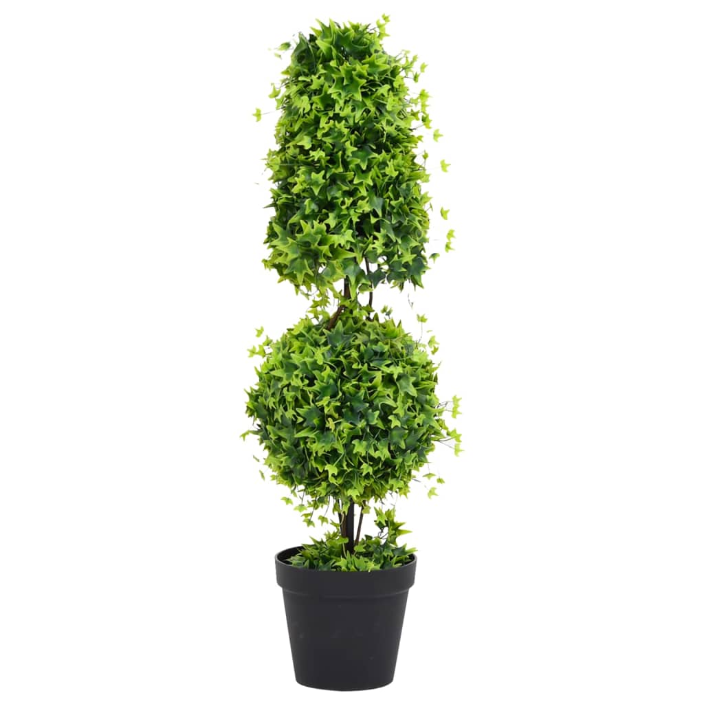 Nearly Natural Albero Artificiale Di Bosso A Spirale - 84 Cm Con Fioriera Nera, Per Interni/Esterni - 2