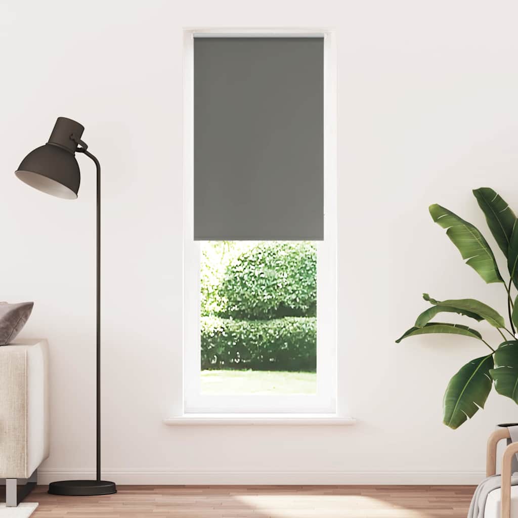 Roleta zaciemniająca szara 65x230 cm Szerokość tkaniny 60,7 cm vidaXL