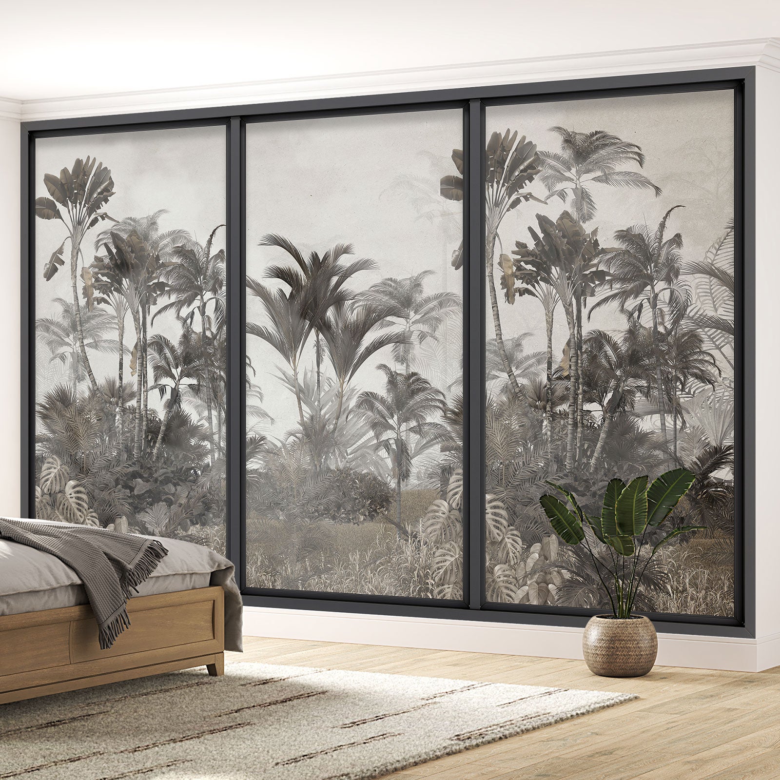 Carta Da Parati Panoramica Illusione Ottica Finestra A Golfo - Onda - Larghezza 358 Cm X Altezza 215 Cm 93358598