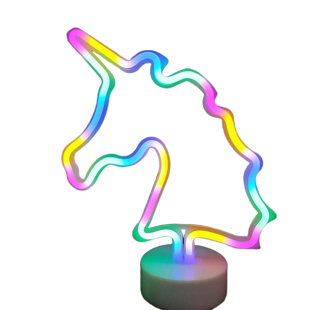 BF Souvenirs Serre-tête licorne à LED - Licorne colorée - Clignotant et lumineux - Pour anniversaire d'enfant, fête, princesse, fête d'enfant