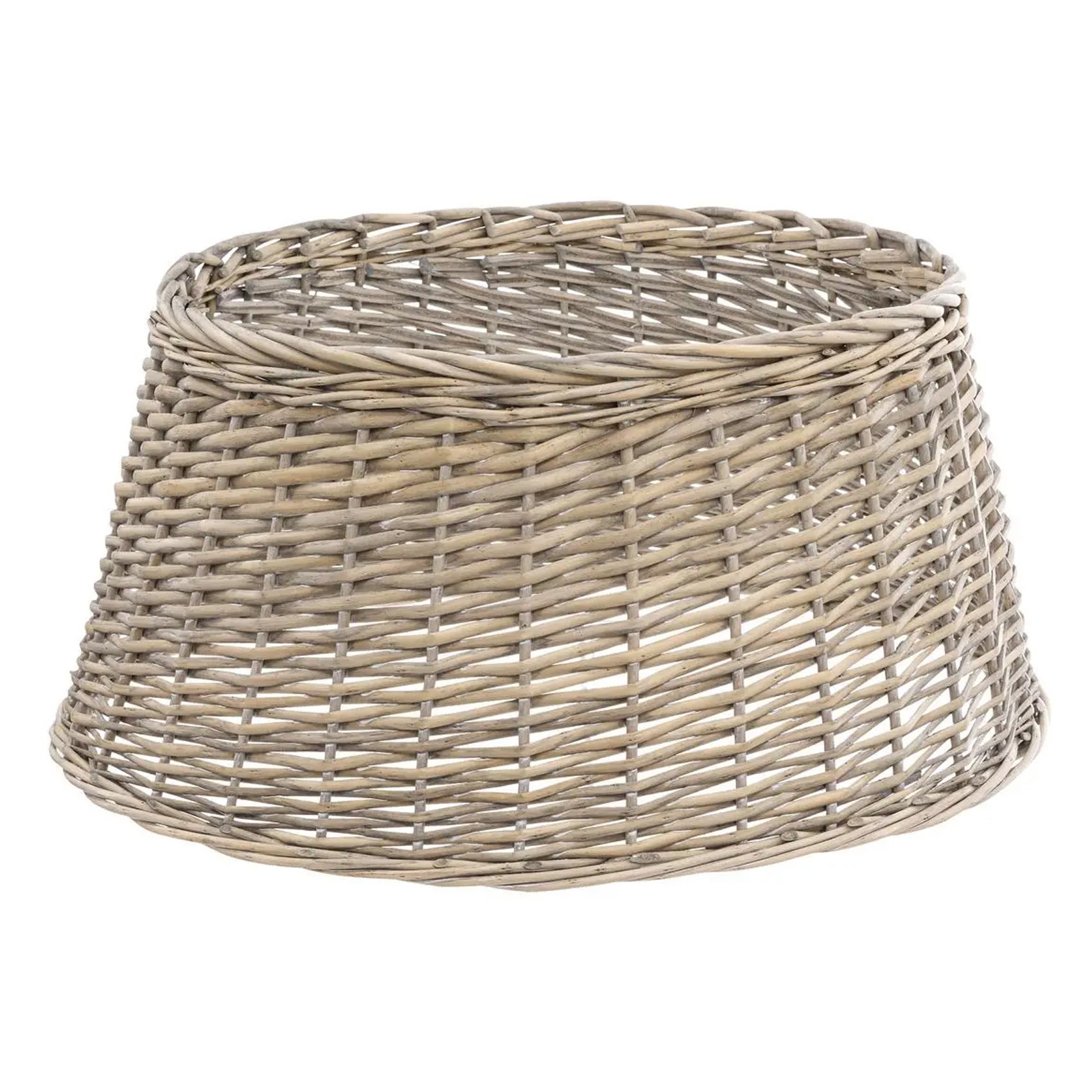 Cache pied de sapin en osier D56cm Gris - FEERIC CHRISTMAS - 4