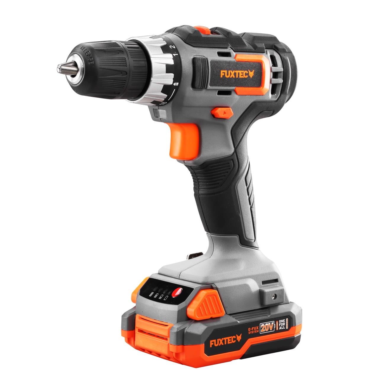 Taladro atornillador a batería 20V FX-E1BS20 FUXTEC- set con 2x baterías 2ah y 1 cargador- +valet - 6
