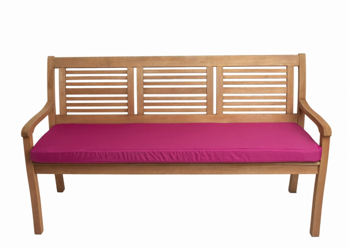 Poduszka ogrodowa na ławkę 170x50x7cm poduszka na meble ogrodowe różowa, poduszka na balkon taras, poducha ogrodowa na ławkę