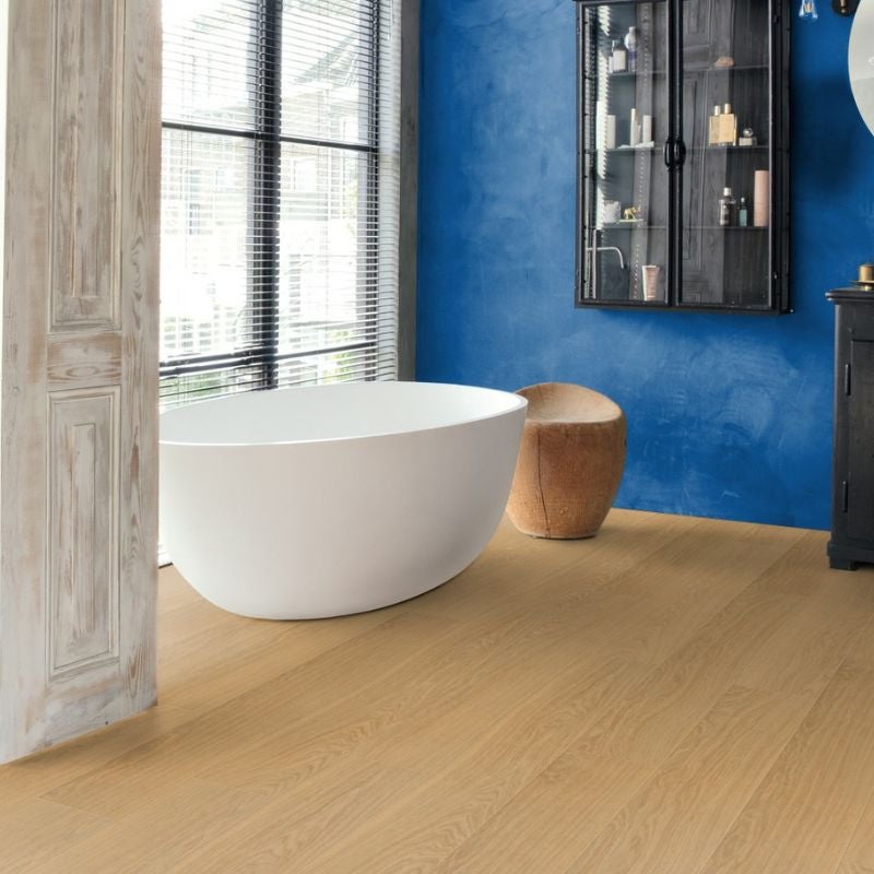 Arquiservi® - Piso Vinílico Autoadesivo em PVC Carvalho Dourado 25 m² - Sala de Estar e Quarto | Fácil Instalação | 2 mm - 8