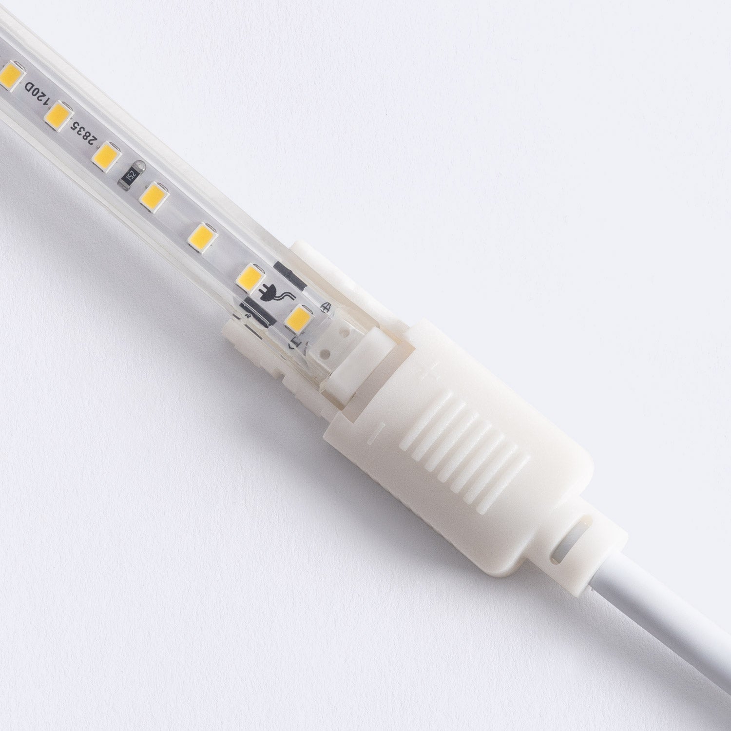 Ledkia - Striscia LED Regolabile 220V SMD 120 LED/m Color 8.5W/m Larga 12mm Taglio 20cm IP65, Blu 10 m, PVC PVC - 5