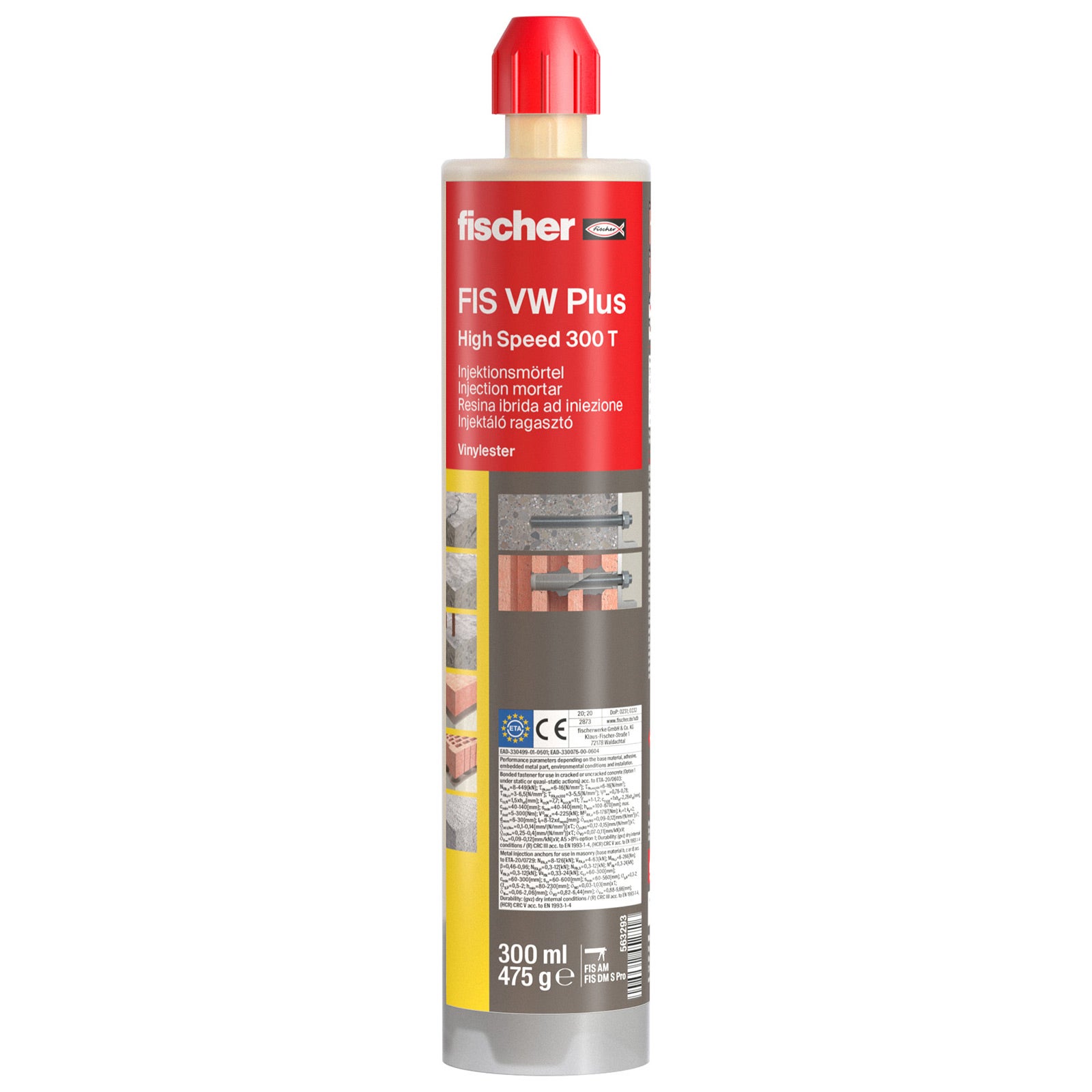 Fischer zaprawa wysokowydajna FIS VW Plus 300 T - 563293