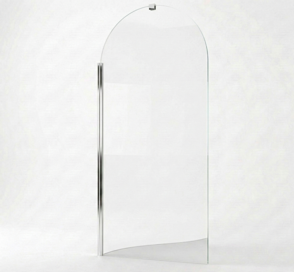 Pare - baignoire – 80 x 140 cm – Chrome – LIVIA - 2