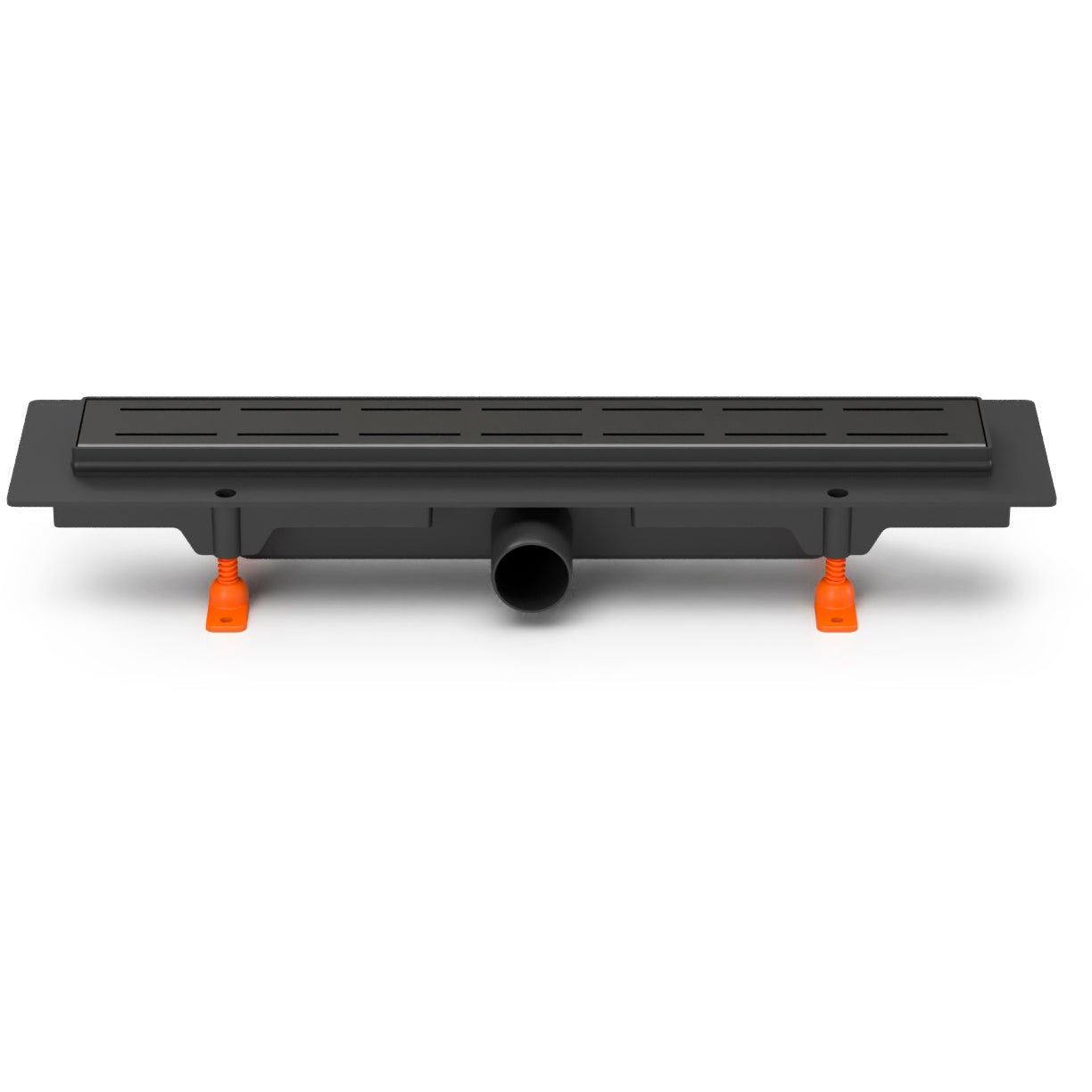 Rigola de dus neagra MCH LINE cu gratar din otel inoxidabil 550mm, mata