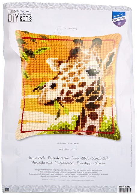 VERVACO Kit Cuscino Punto Croce Coppia Cavalli Set Ricamo VERVACO Kit Cuscino Punto Croce Coppia Cavalli Set Ricamo