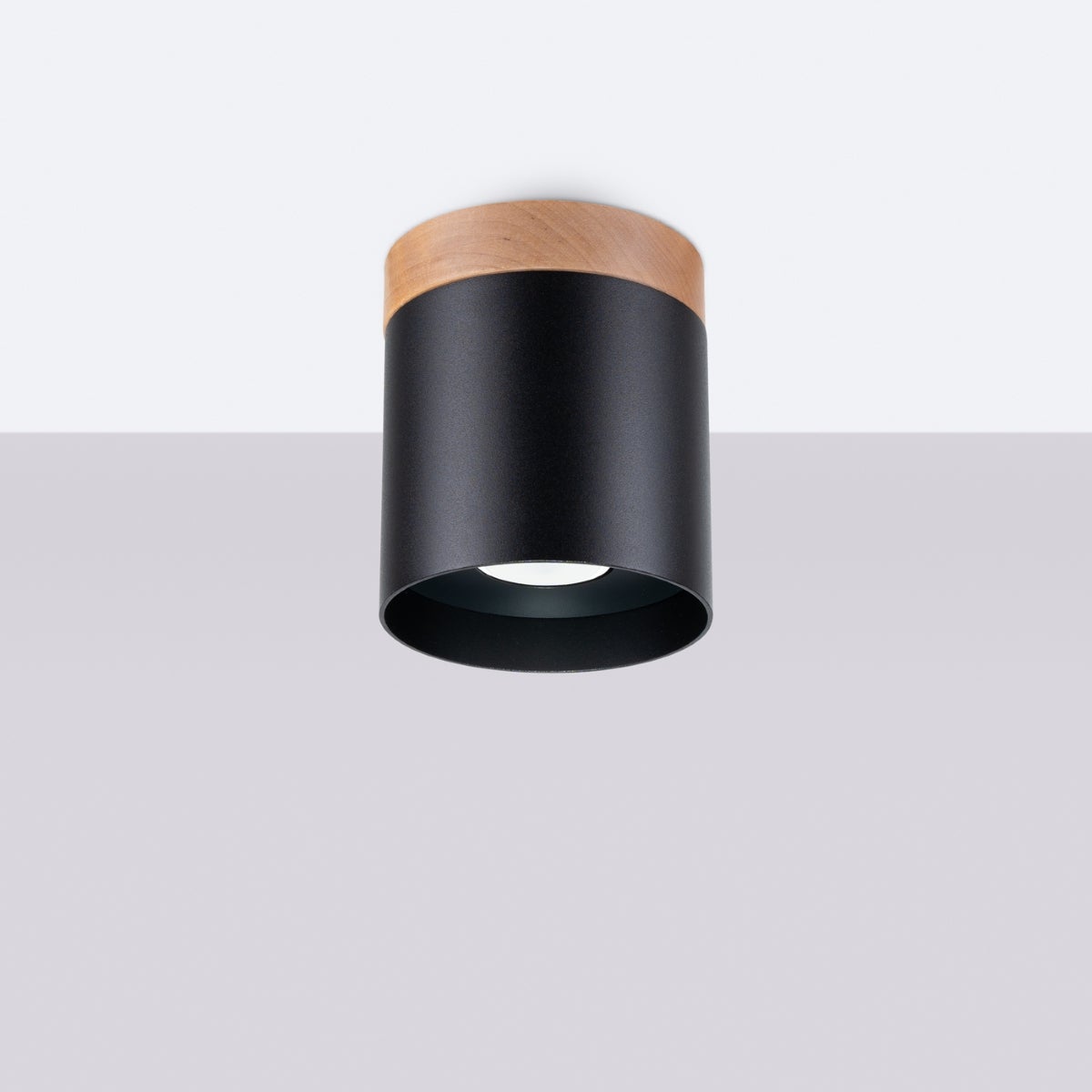 Plafon ZYN czarny LED 4000K - 12x12x14cm Sollux