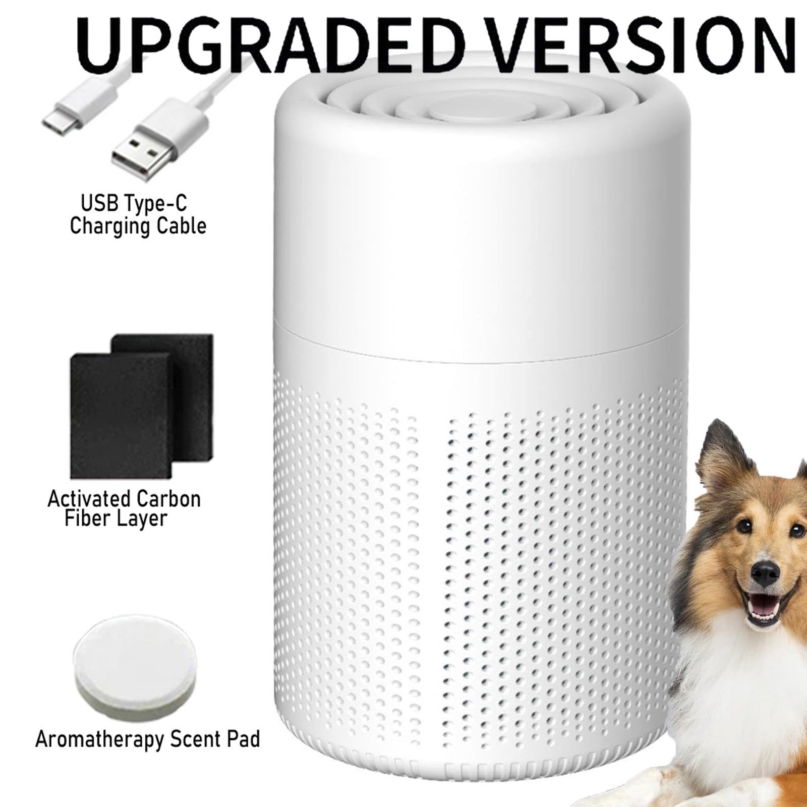 Purificateur D'Air Pour Voiture Diffuseur Parfum 2 En 1, Avec Système De Filtration Hepa Et