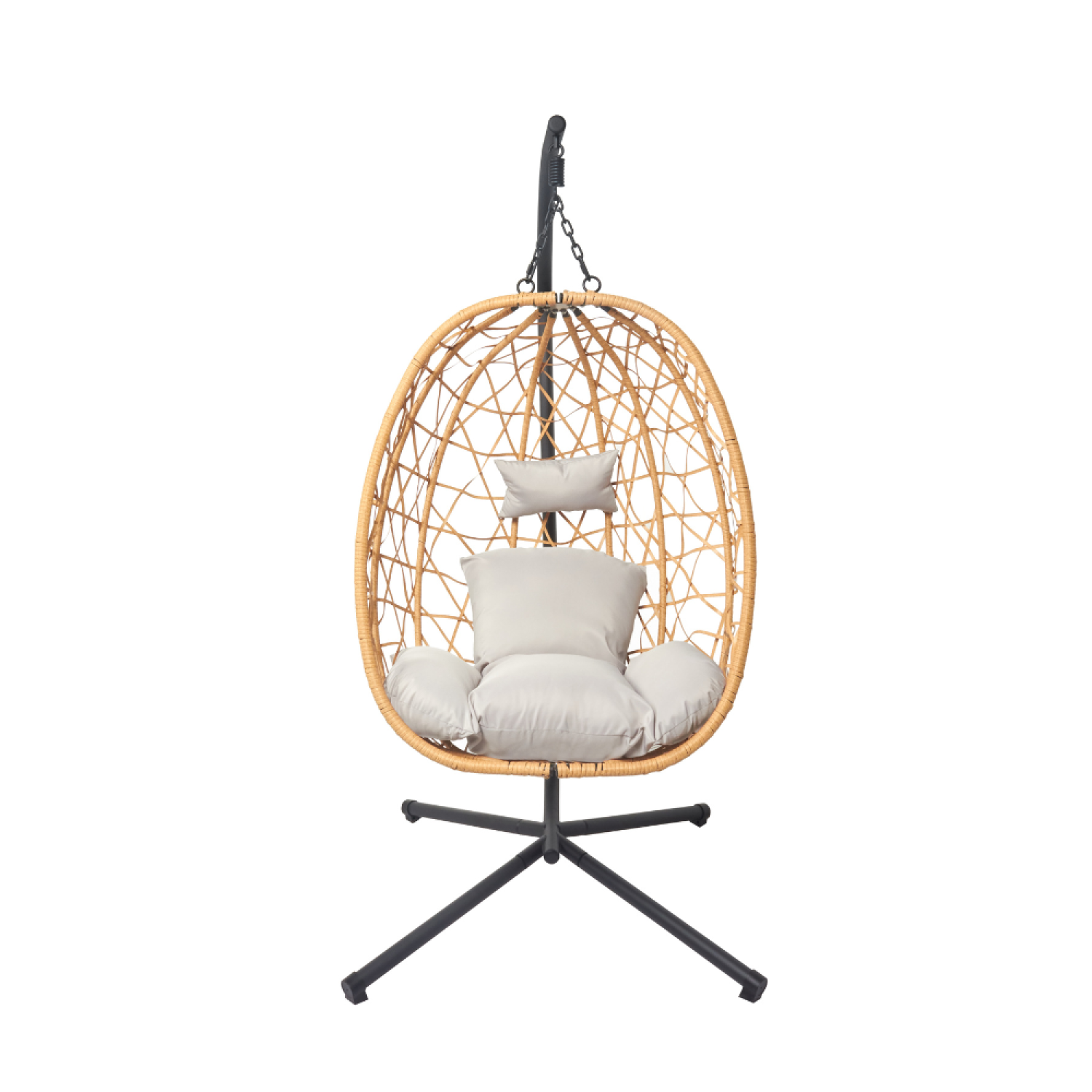 CUZCO Poltrona suspensa com efeito rattan - 2