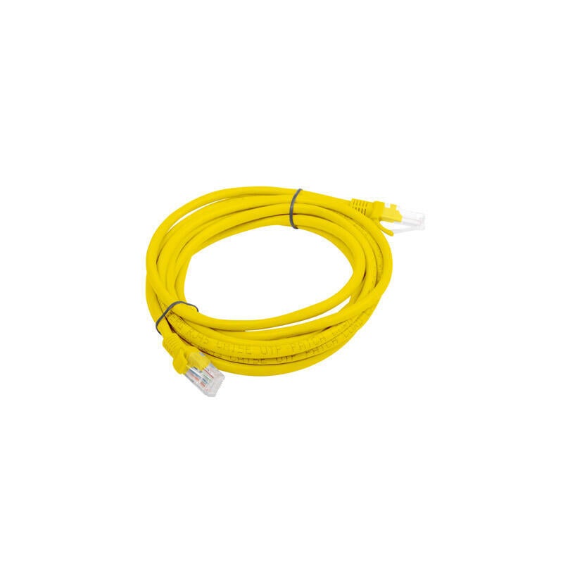C�ble r�seau Lanberg pcu6-10cc-0300-y, rj45, utp, cat 6,3m, jaune - 2
