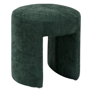 Pouf Pliant Jaiko Atmosphera En Bouclette Ambre 40x38cm - Siège Amovible