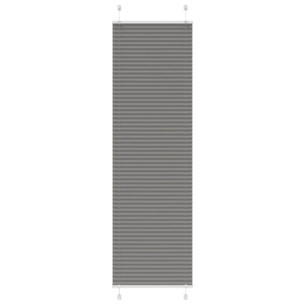 Roleta plisowana antracytowa 55x200 cm Szerokość tkaniny 54,4cm vidaXL