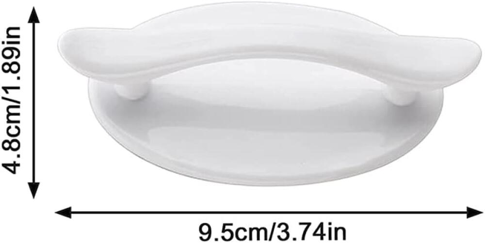 6 Poignées Auto-adhésives Pour Porte D'armoire Ou Placard – Rondes, Inox Argenté, Sans Vis
