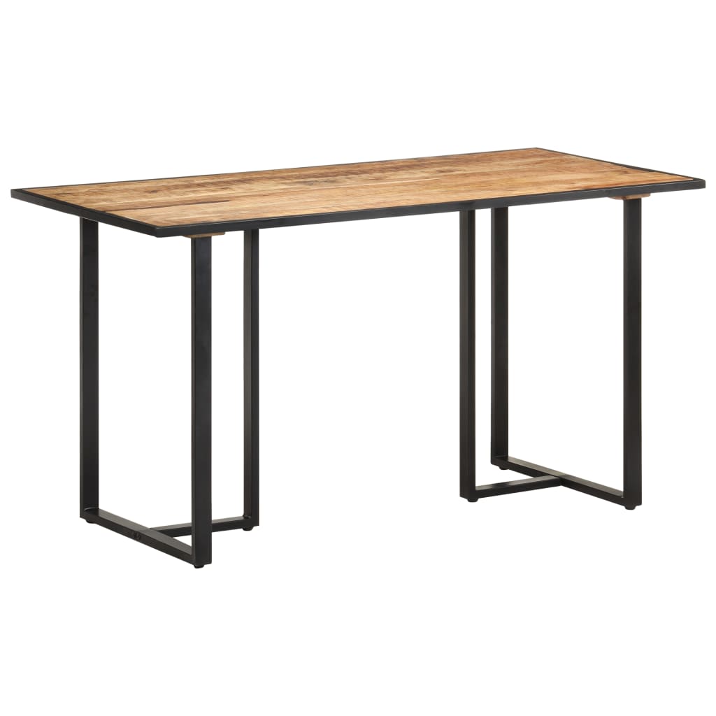 Vidaxl Mesa De Comedor De Madera Maciza De Mango Rugosa 140 Cm , Leroy Merlin