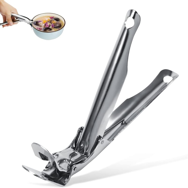 Szczypce kuchenne, klips do miski zapobiegający oparzeniom, szczypce ze stali nierdzewnej, szczypce kuchenne, odporne na gorąco, klips do miski zapobi