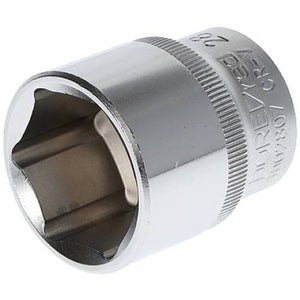 Douille Gedore Red 27 Mm 6 Pans – Entraînement 1/2", Acier Chromé, Pour Cliquet