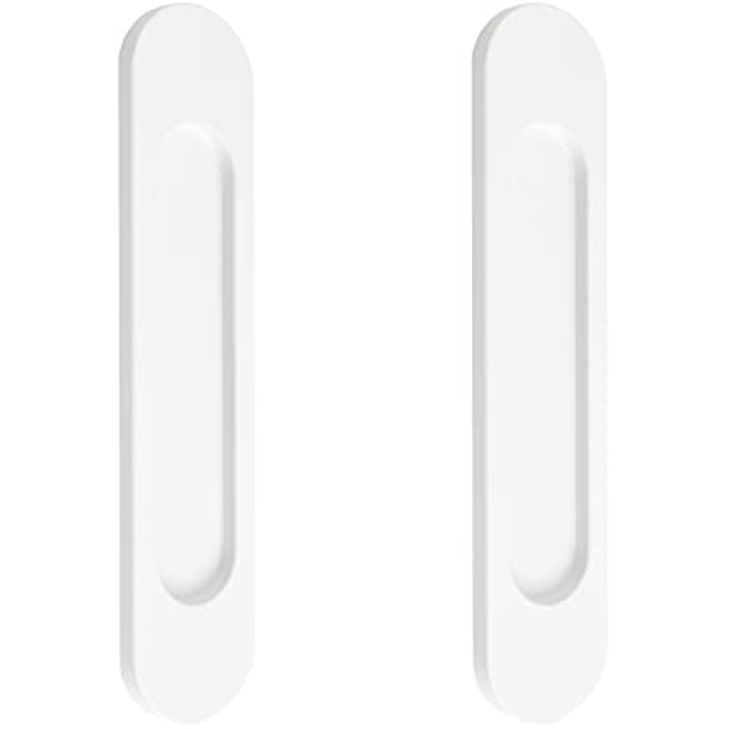 Lot De 2 Poignées Acryliques Adhésives Pour Porte Coulissante Ou Douche – Style Noir élégant