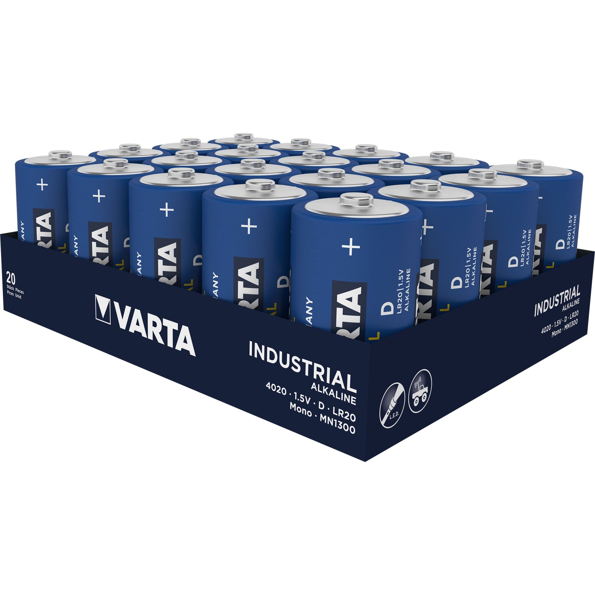 Varta 04020211111 Batterie à usage unique D Alcaline - 3