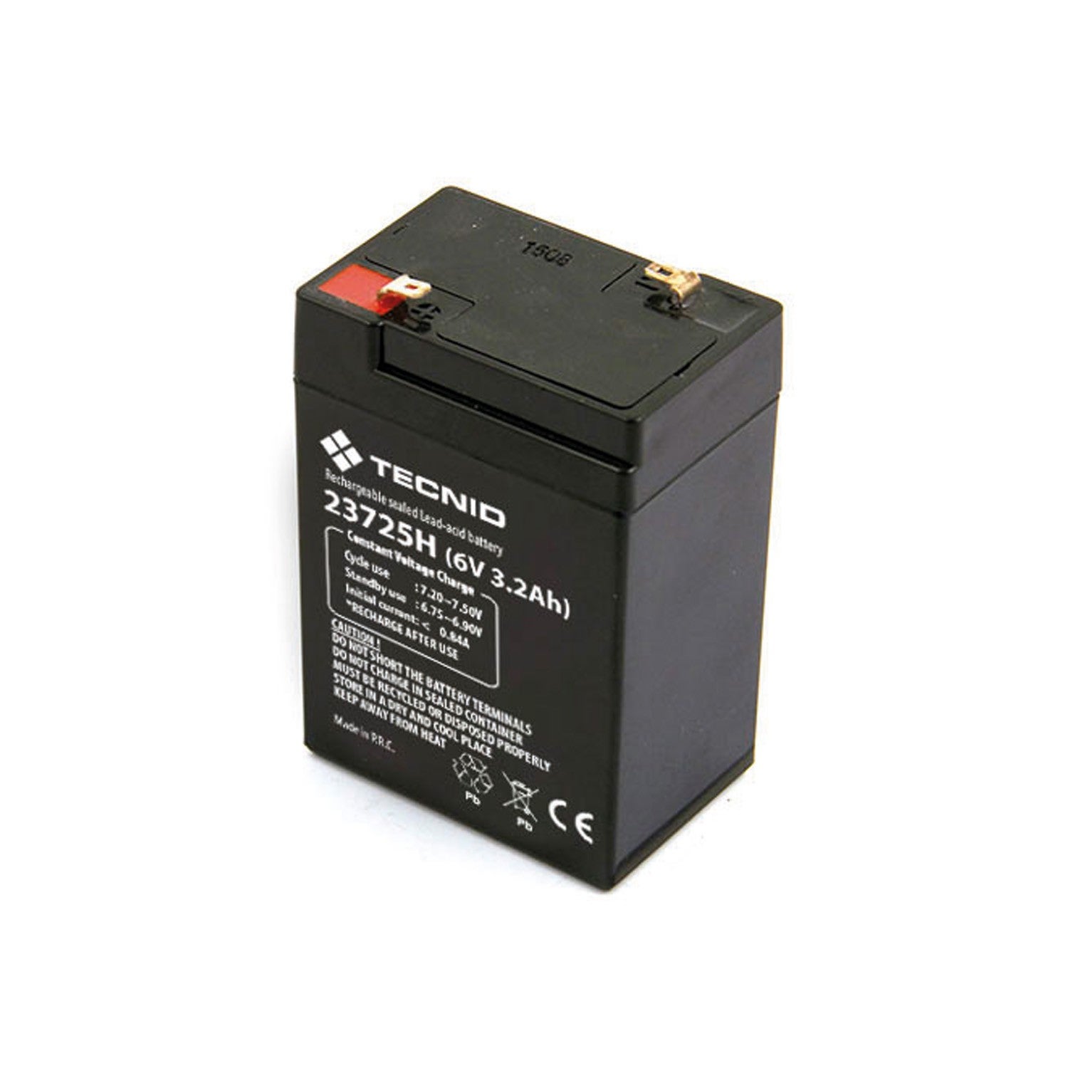 Batterie rechargeable au plomb 6V 3,2Ah Connexions FASTON - Verticale ...