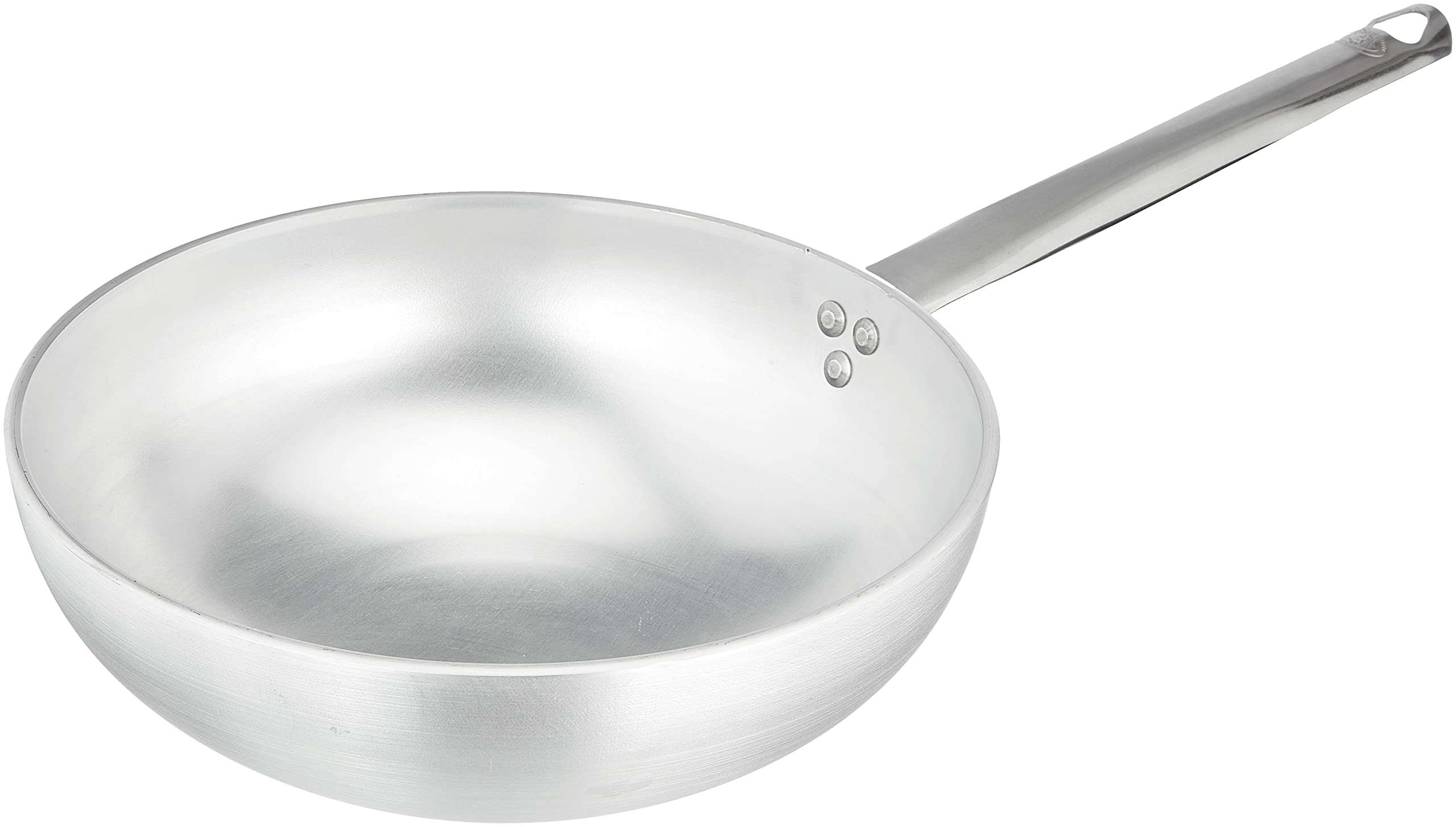 Pentole Agnelli Radiant Wok, with flat bottom, made of Aluminium, with