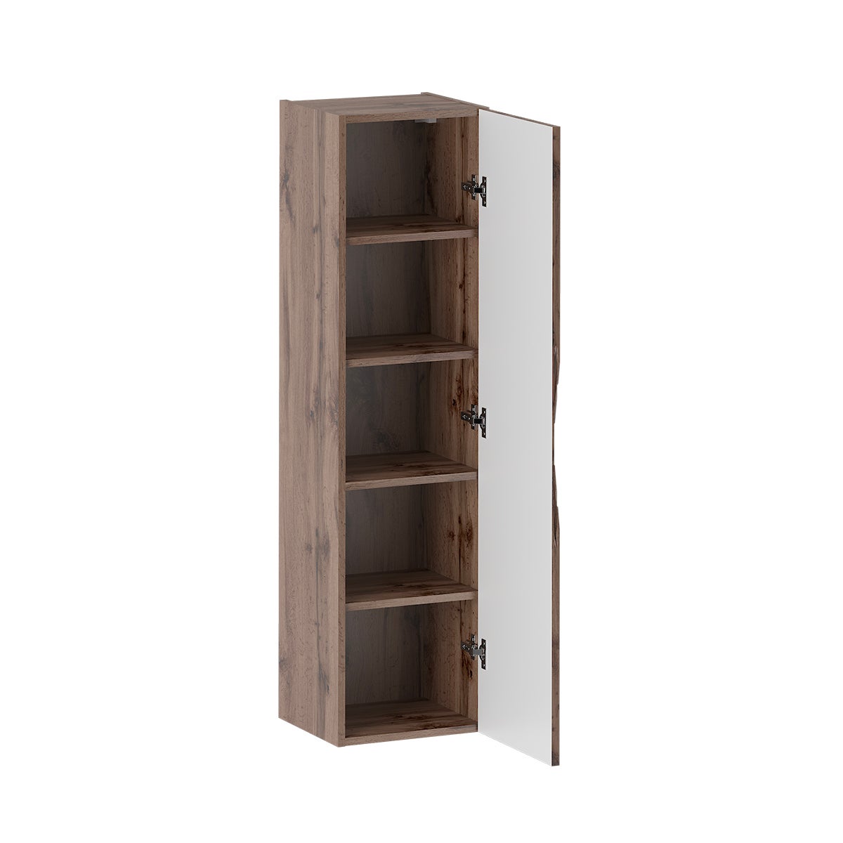 Słupek łazienkowy CLEO 160 cm dąb wotan ryflowany front uniwersalny P/L - 3