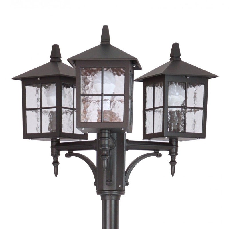 Latarnia ogrodowa Wenecja czarna 3xE27x60W IP43 wym: 280 x 58 x 53 cm aluminium SU-MA