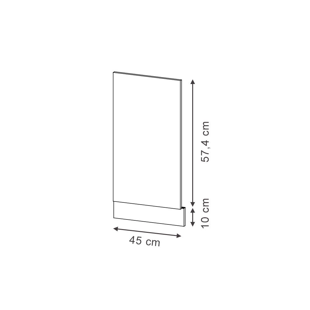 Vicco Façade Fame-Line, Bleu foncé brillant, 45cm , PT Marbre - 3