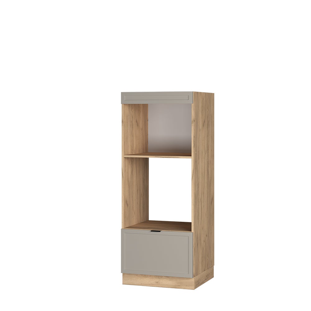 Vicco Szafka do mikrofalówki Fame-Line, GreyBeige, 60 cm otwarty