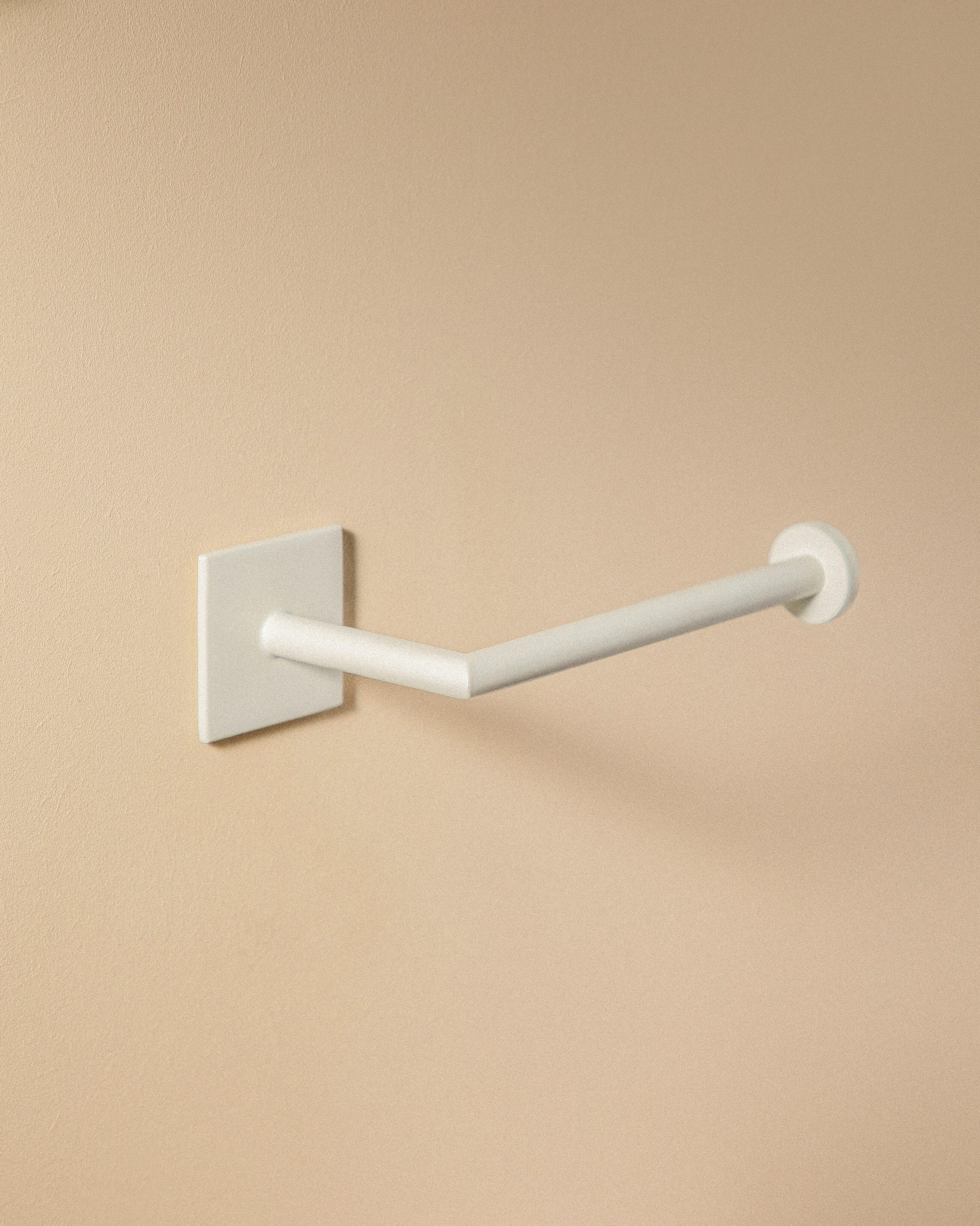 Wieszak na papier toaletowy Link, biały matowy, 15x4,5 cm - 5