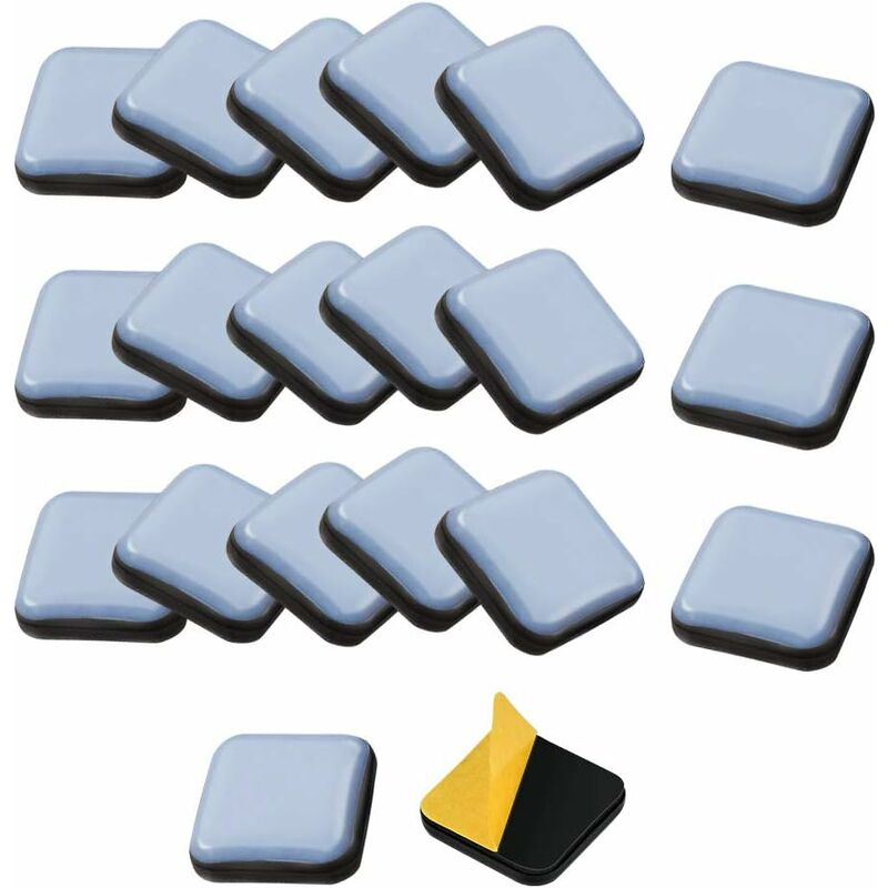 5 X Patins Glisseurs STATO-M Tige 11 Mm / 60 Mm Pieds Noir  Lot De 5 Hjh Office 86555259