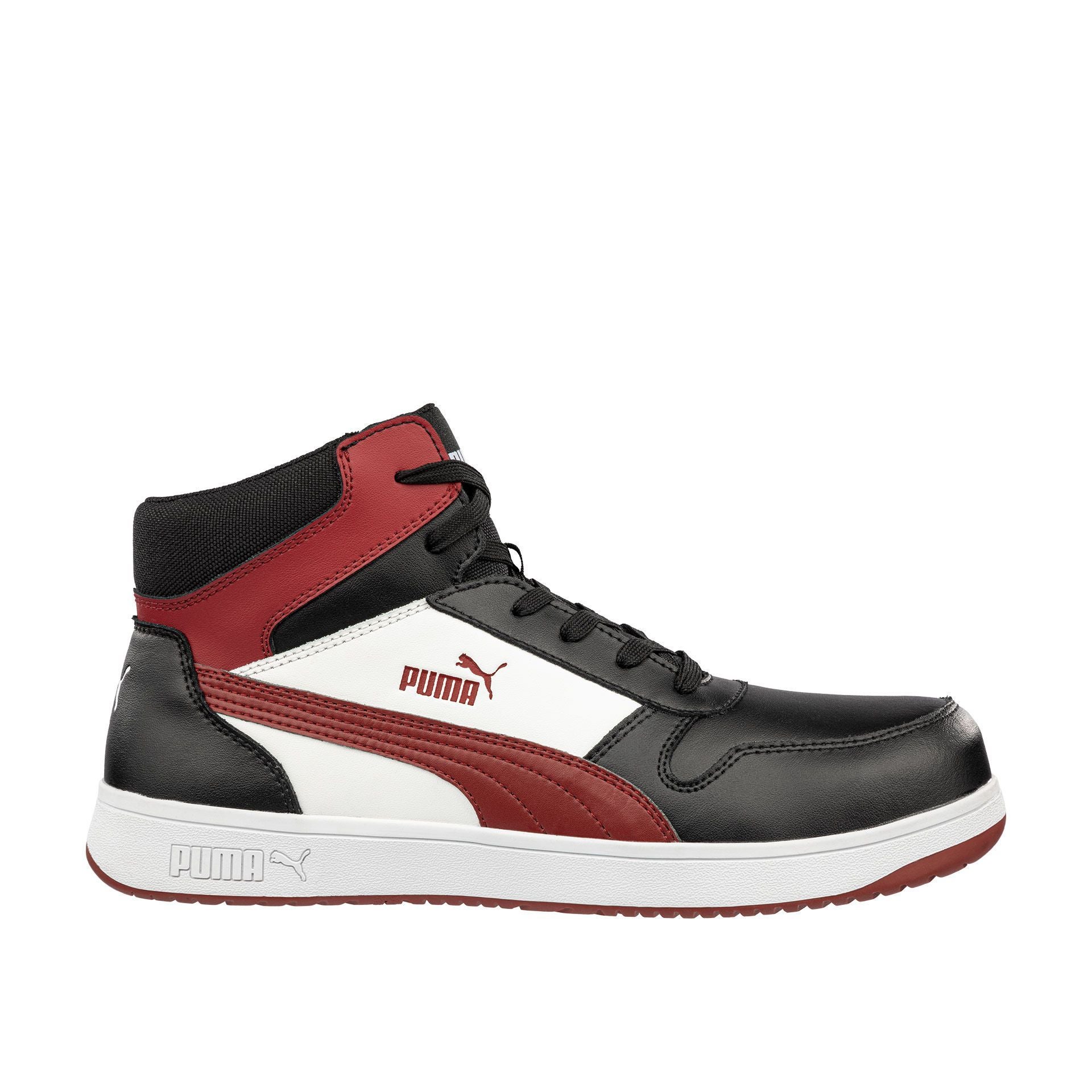 Chaussure de securite Frontcourt noir blanc rouge S3L P 44 PUMA 630050201000044 Leroy Merlin