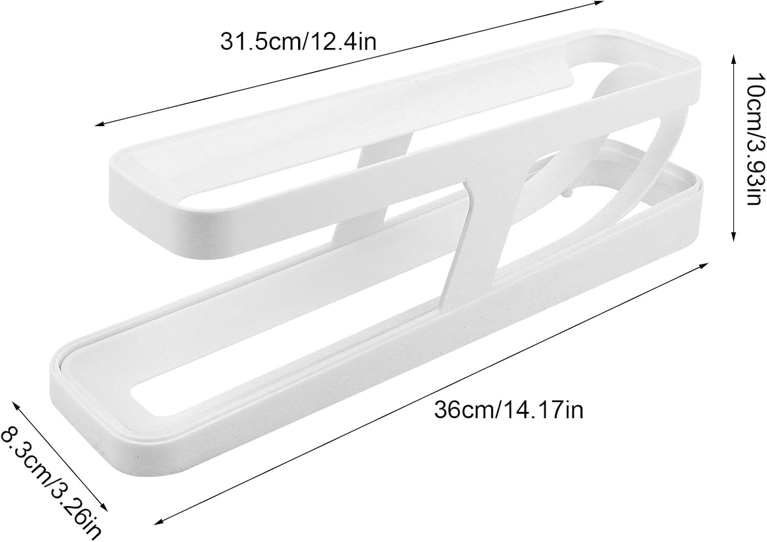 Distributeur D’Oeufs Automatique Pour Frigo – 14 Œufs, Roulement Doux, Gain De Place & Hygiène (Blanc)