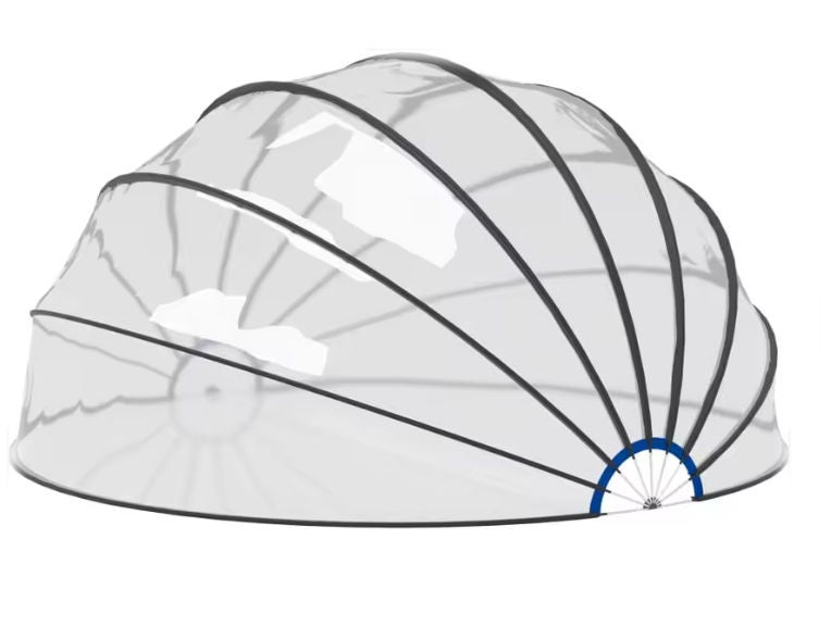 COIL Kopuła Basenowa pokrywa na basen ogrodowy okrągła 500x250cm - 3