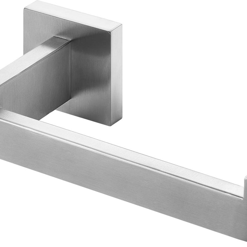 Uchwyt na papier toaletowy ze stali nierdzewnej w kolorze srebrnym do łazienki i kuchni (kwadratowy)